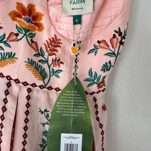 FARM Rio Pink Floral Maxi Dress - Picture 3 of 3